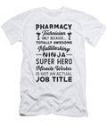 Pharmacy Technician Tech Hero Medicine Pharmacist Tshirtconcepts Marvin Poppe T-Shirt