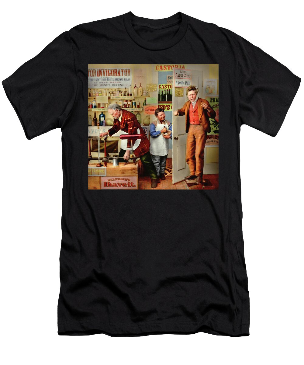 Pharmacy the Current Cure 1872 Mike Savad T-Shirt