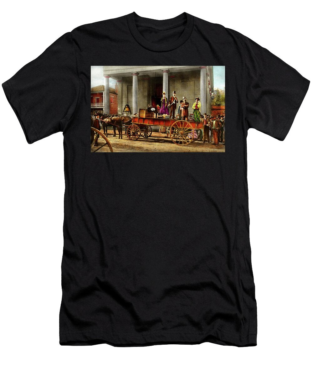 Pharmacy the Traveling Medicine Show 1890 Mike Savad T-Shirt