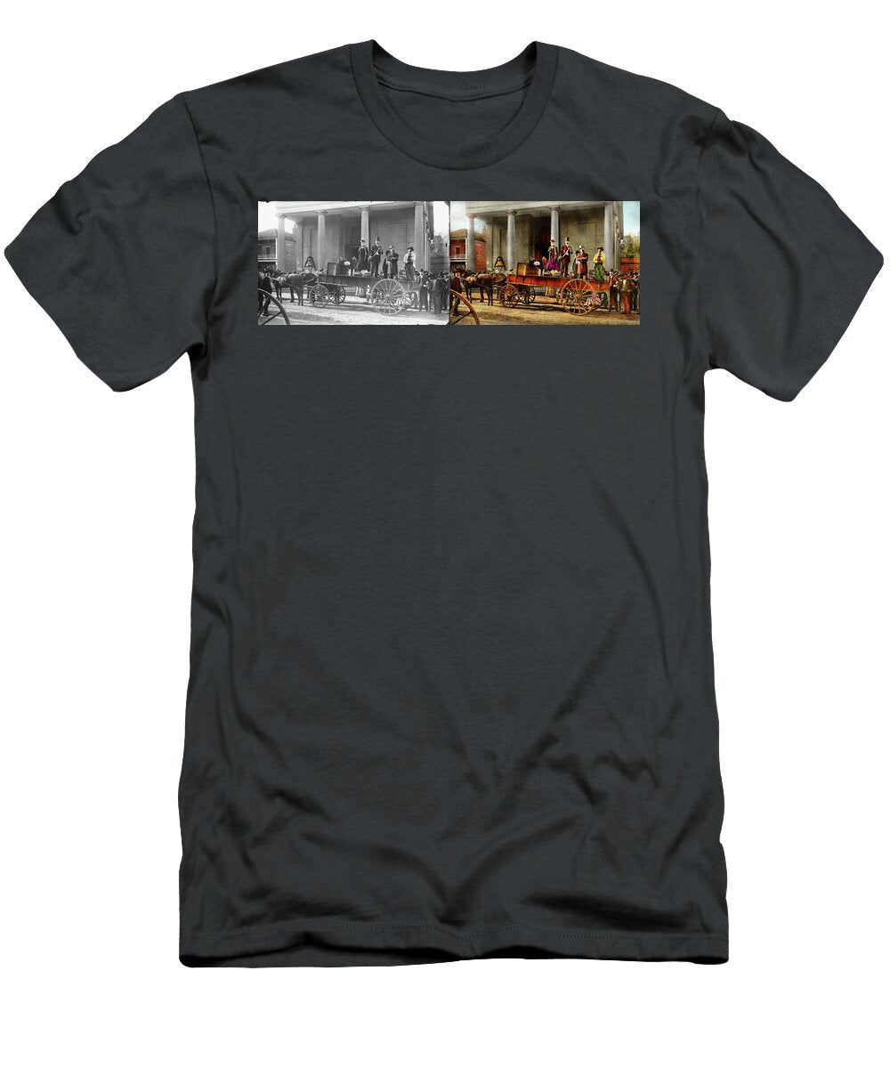 Pharmacy the Traveling Medicine Show 1890 Side By Side Mike Savad T-Shirt