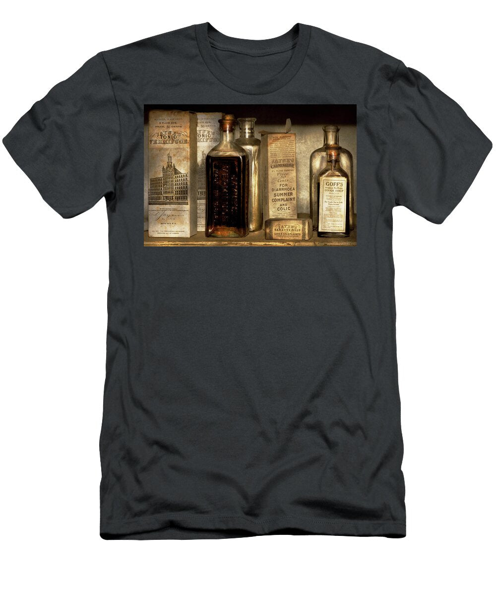 Pharmacy Things in Bottles and Boxes Mike Savad T-Shirt