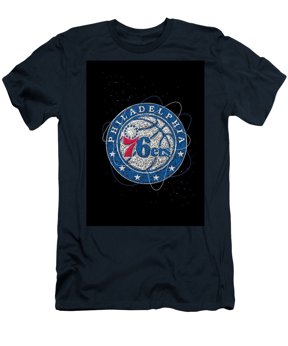 Philadelphia 76ers Basketball NBA Logo Symbol Erwin Saputra T-Shirt