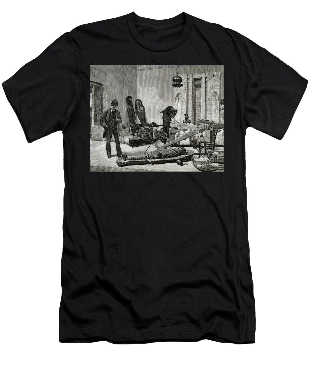 Photographer Preparing a Portrait of a Mummy Unknown Artist T-Shirt