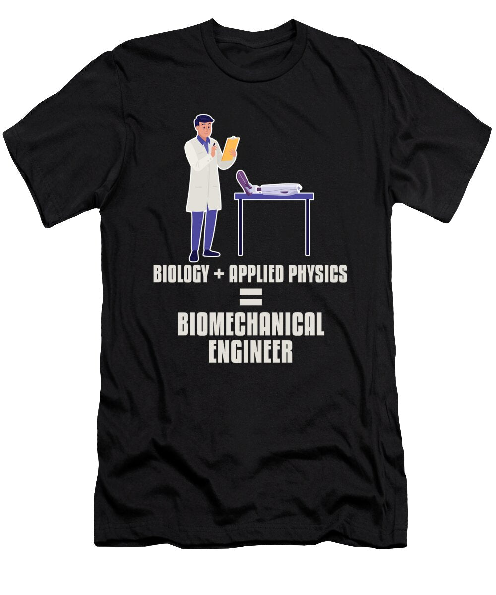 Physicist Biomechanical Engineer Scientist Applied Physics Crazy Squirrel T-Shirt