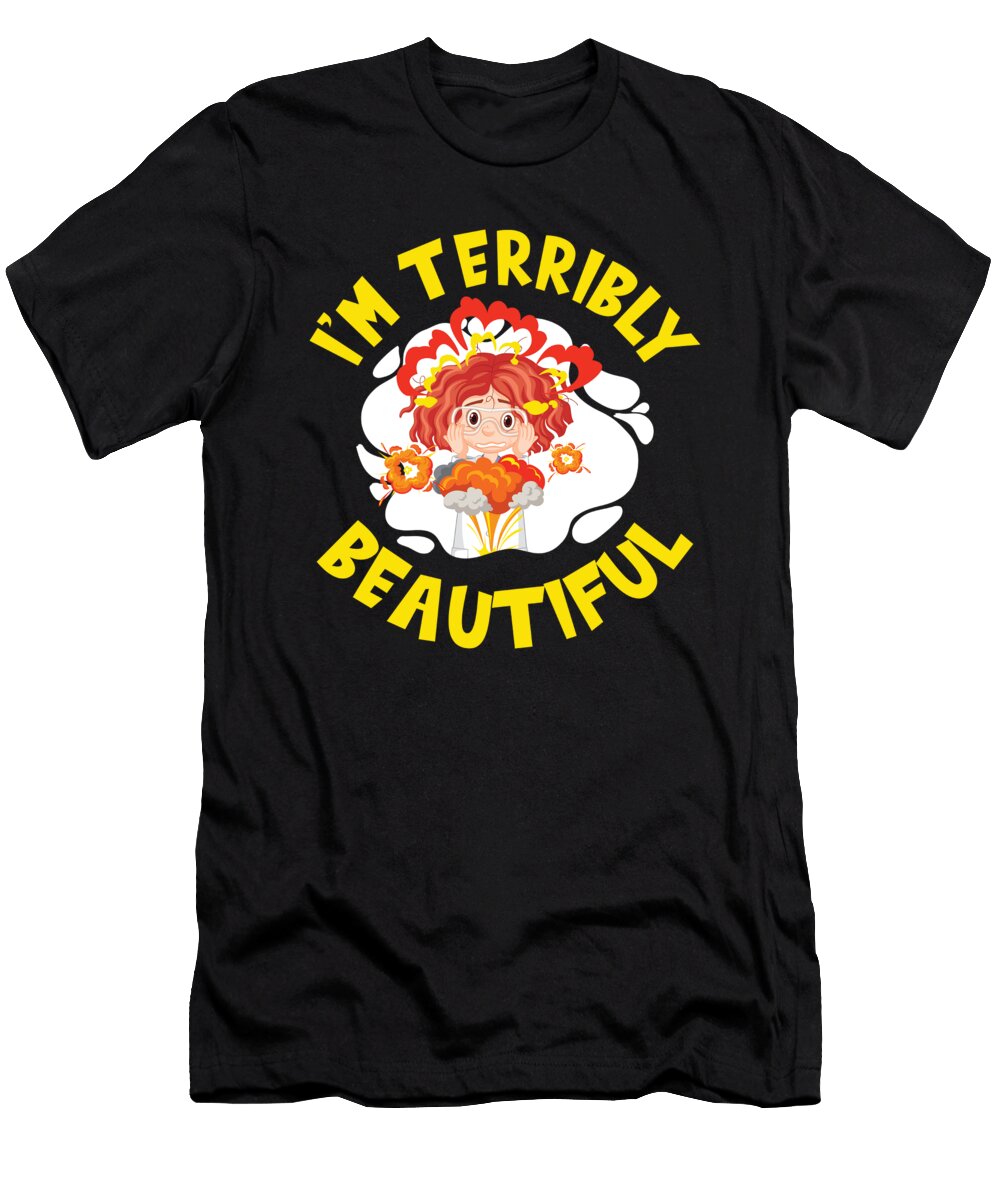 Physicist Cute Scientist Science Nuclear Physics Crazy Squirrel T-Shirt