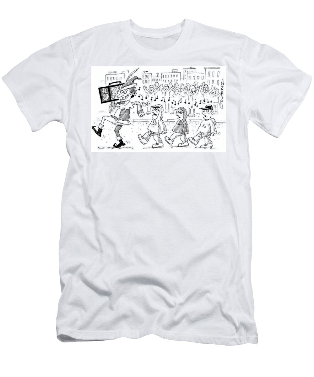 Pied Piper Leading Youths Away with Ghetto Blaster Clive Goddard T-Shirt