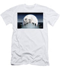Pier and Moon on Water Horizon Allan Swart T-Shirt