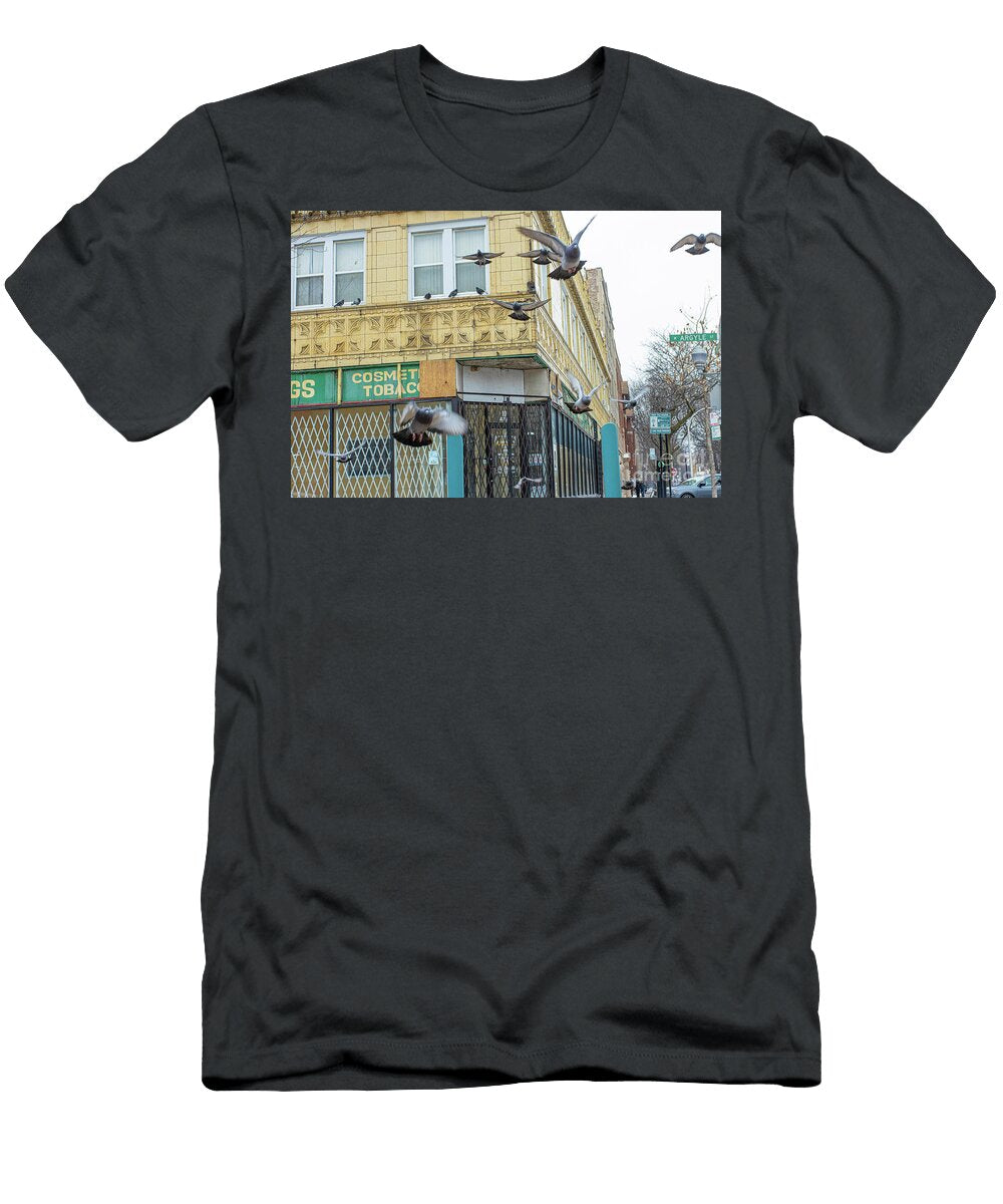 Pigeons in Flight Franklin Bearden T-Shirt