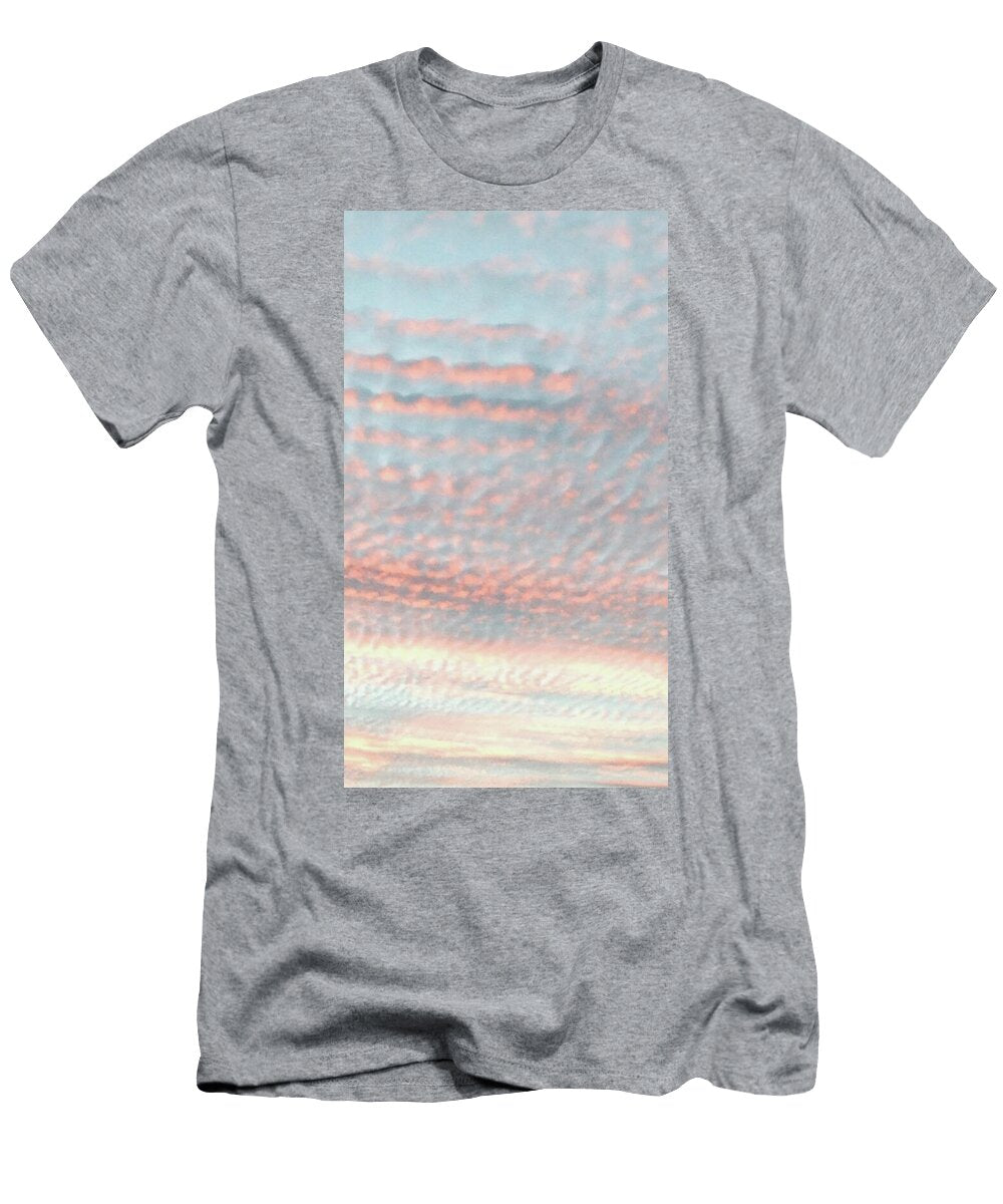 Pink and Blue Cloudy Sky LA Veta Kirby T-Shirt