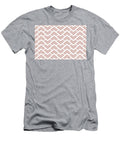 Pink and White Chevron Rhombus Arrow Pattern Pairs De 2022 Trending Color Rose De Mai Det432 Petite Pattern Minimal Graphic Designs T-Shirt