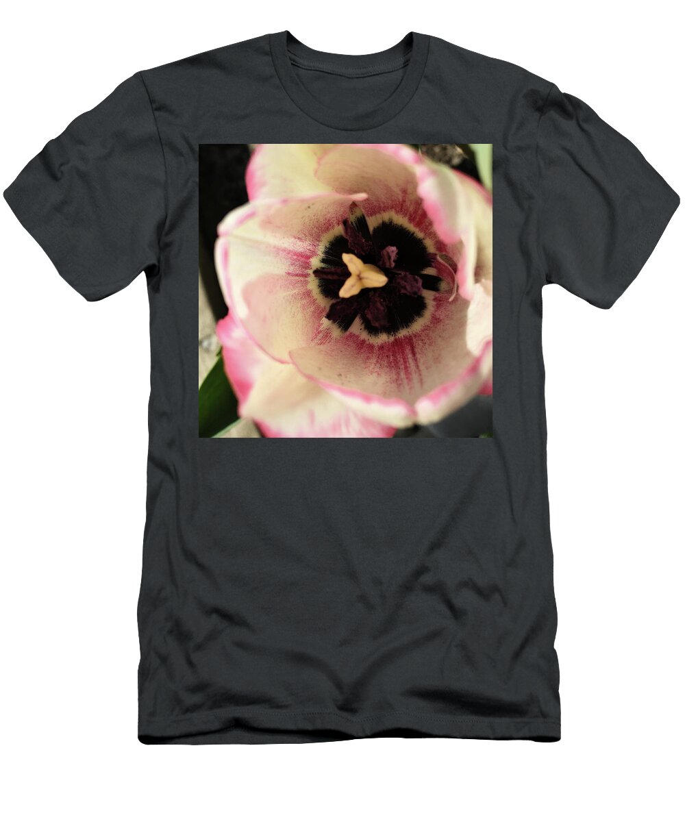 Pink and White Tulip Gina Washington T-Shirt