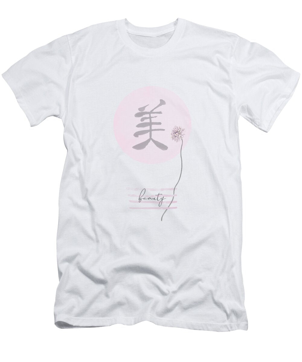 Pink Beauty Japandi Style Melanie Viola T-Shirt