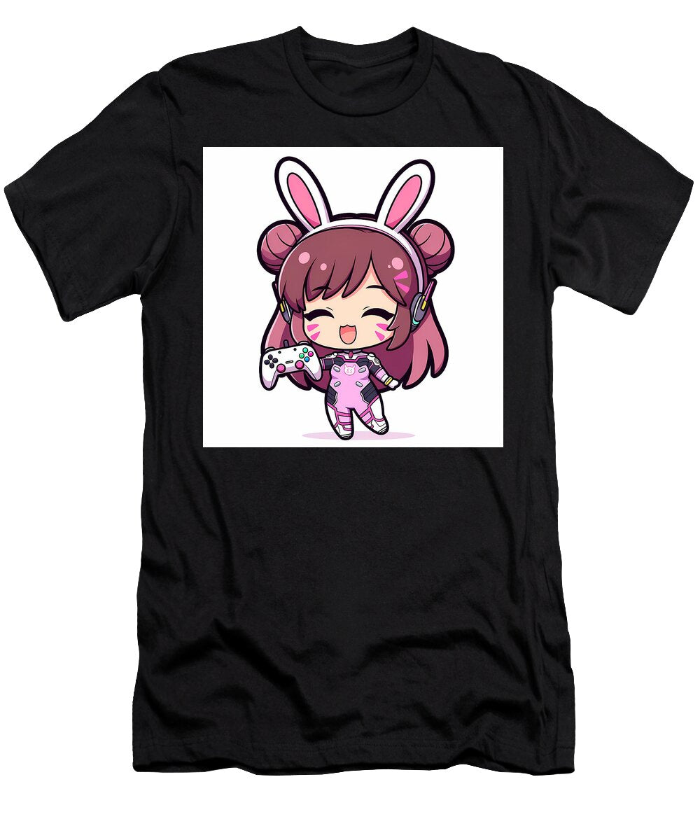 Pink Buns Dva Chibi Tricky Woo T-Shirt