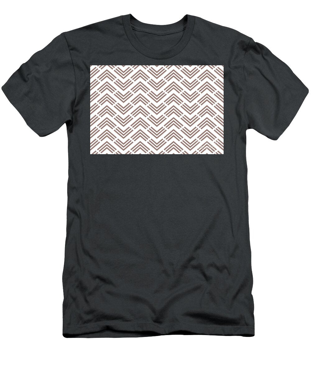 Pink Clay White Chevron Rhombus Pattern Pairs 2023 Coty Valspar Southern Road 1006 9c Petite Patterns T-Shirt