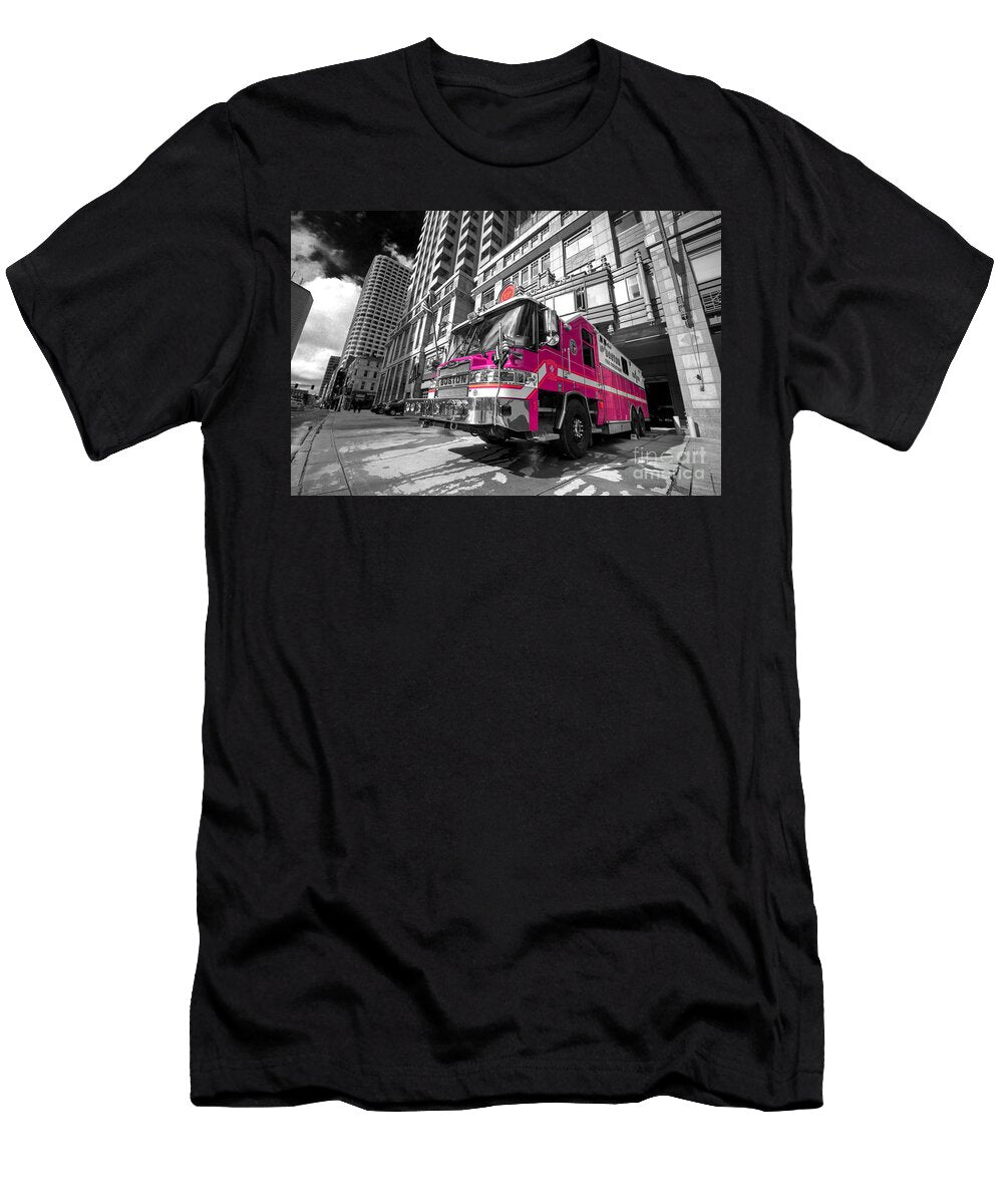 Pink Fire Truck Rob Hawkins T-Shirt