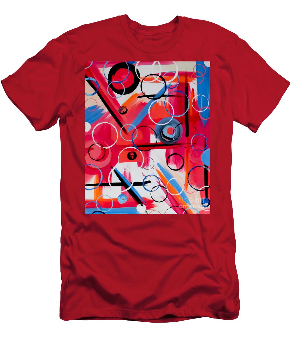 Pink Geometry Jilian Cramb T-Shirt