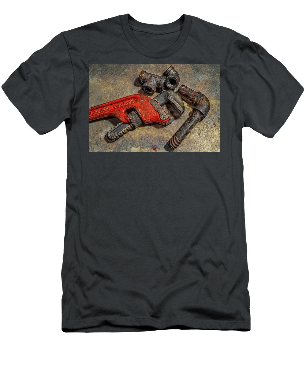 Pipe Wrench and Fittings Randy Steele T-Shirt