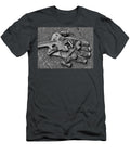 Pipe Wrench Glove Fittings Black and White Randy Steele T-Shirt