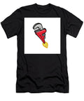 Pipe Wrench Rocket Booster Blasting Off Retro Aloysius Patrimonio T-Shirt