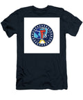 Pipe Wrench Rocket Booster Orbit Earth Circle Retro Aloysius Patrimonio T-Shirt