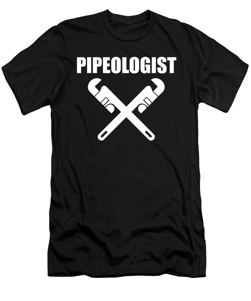 Pipeologist Pipe Plumber Plumbing Birthday Gift Haselshirt T-Shirt