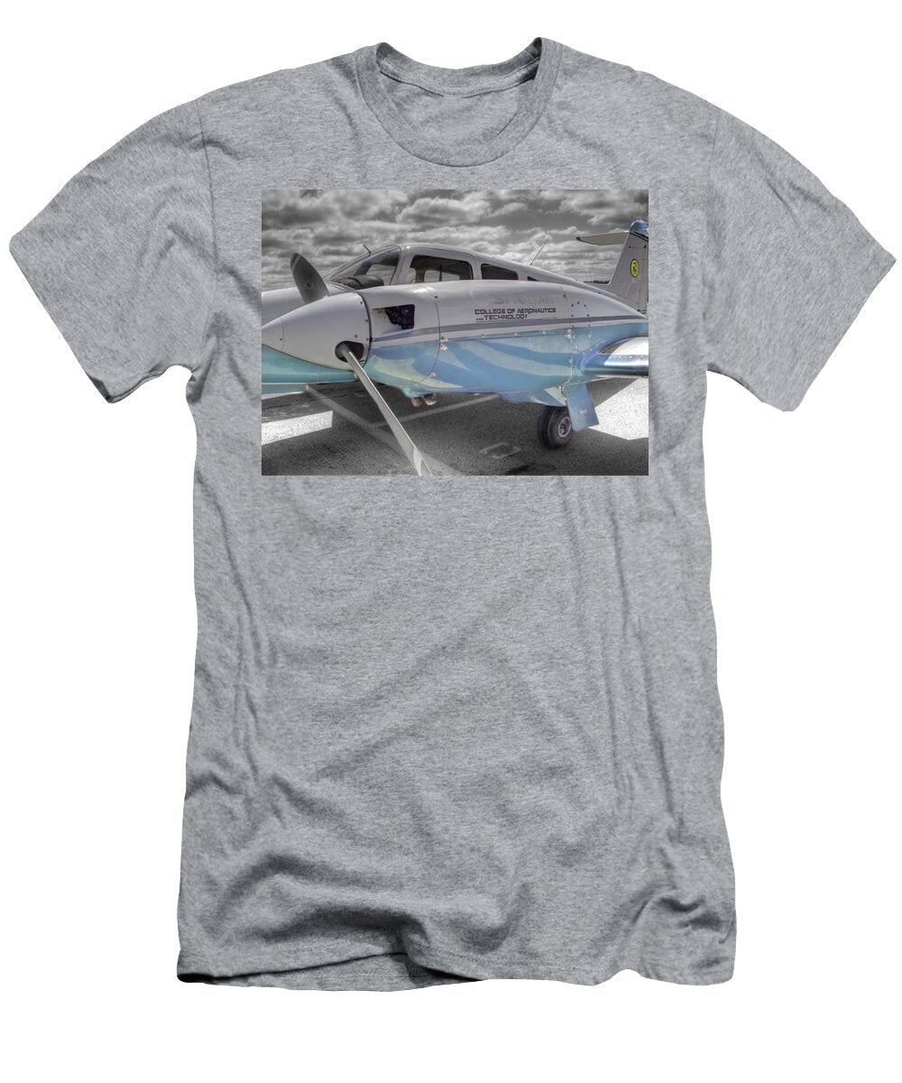 Piper Pa 44 Seminole Spartan College of Aeronautics and Technology V1 John Straton T-Shirt