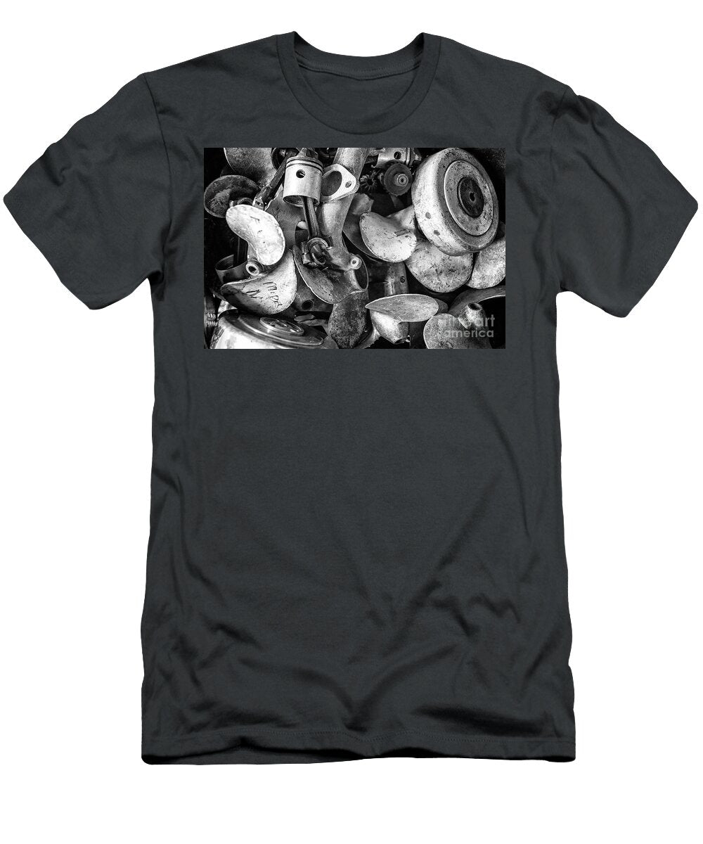Pistons and Props B W Joe Geraci T-Shirt