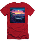 Pixel Art of Keyboard Overlooking City At Sunset Tijile Luboch T-Shirt