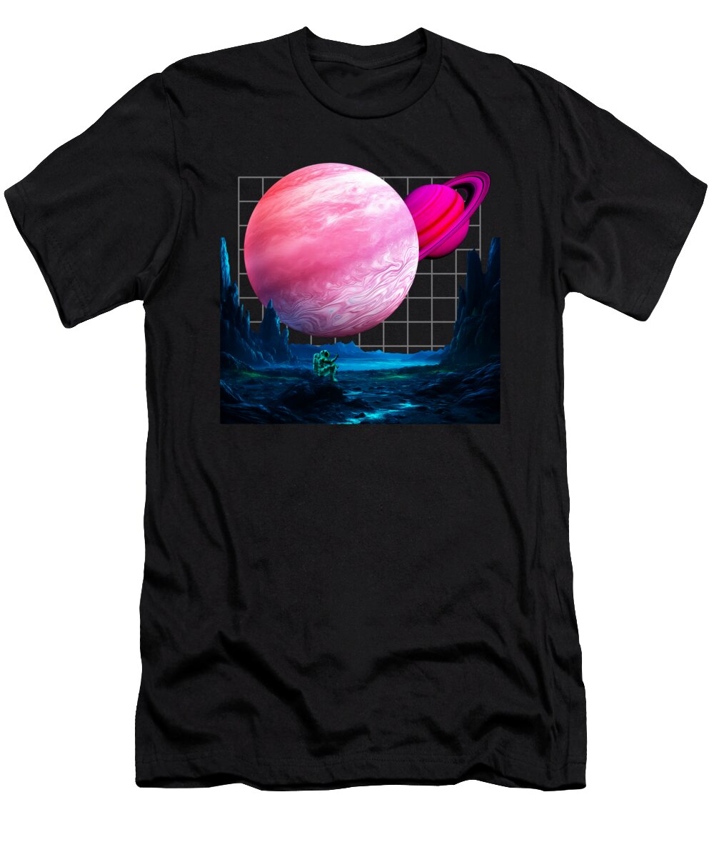Planet Techno Festival Edm Astronaut Moon T-Shirt