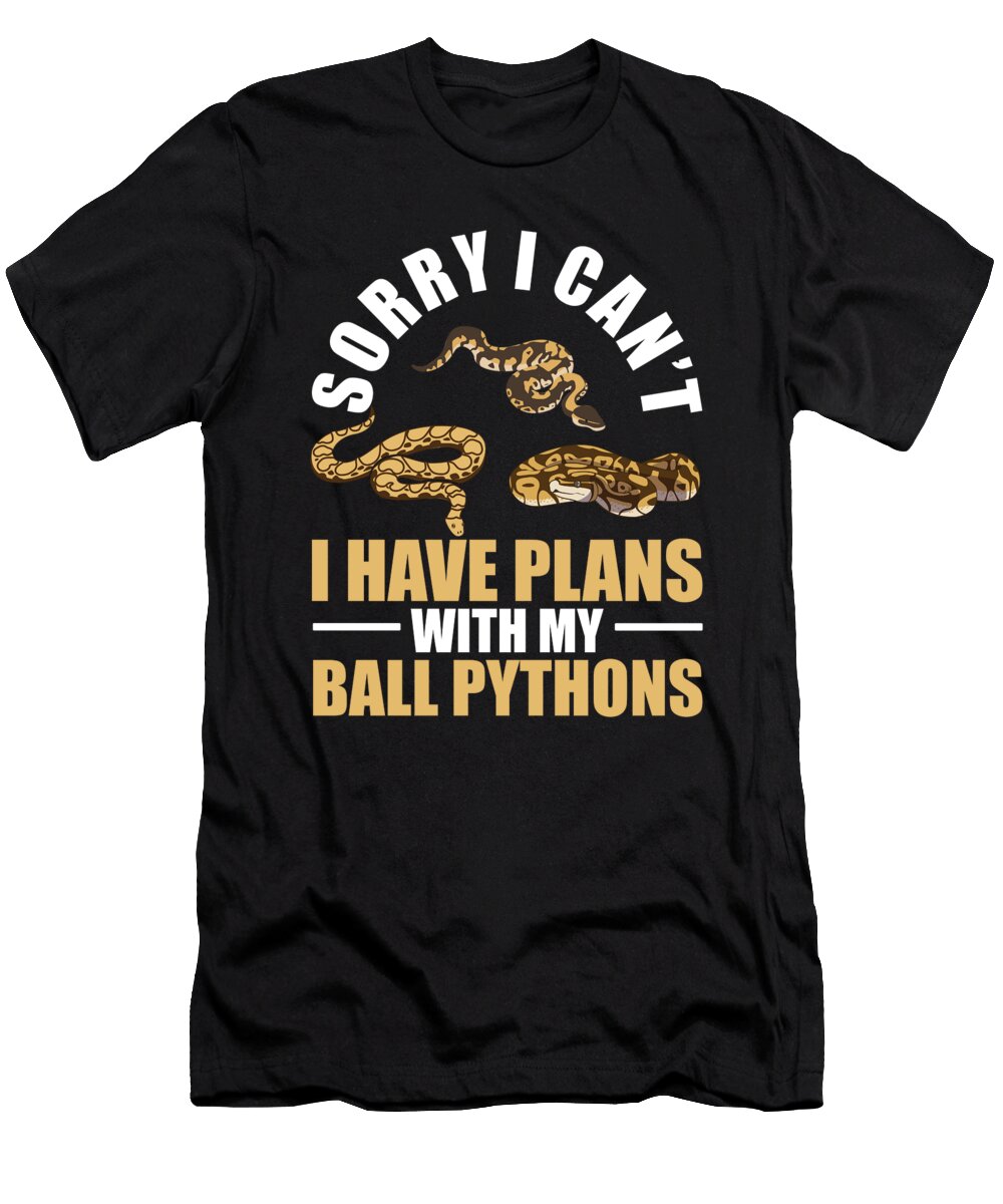 Plans with My Ball Pythons Snake Boa Pet Reptile Florian Dold Art T-Shirt