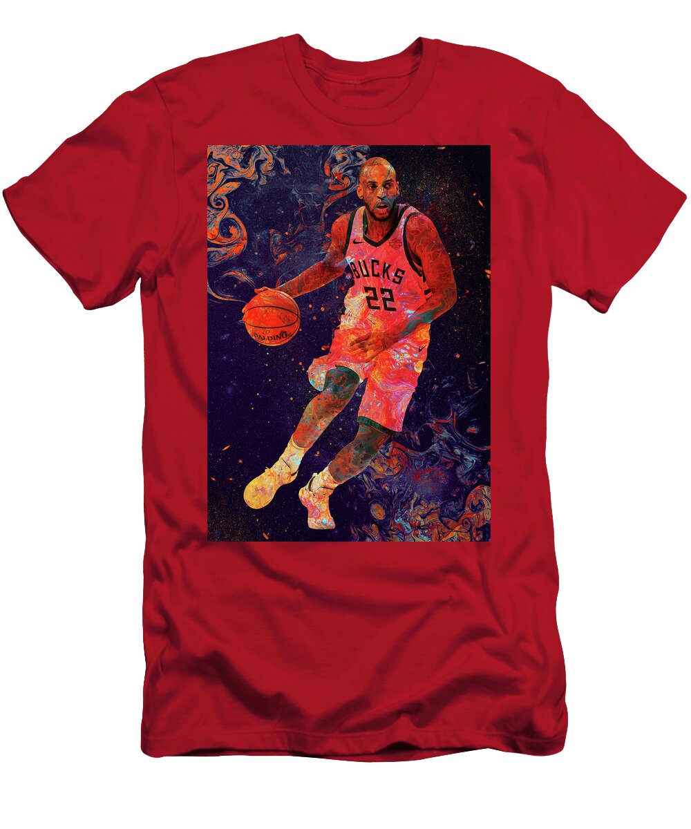Player Player Khris Middleton Khris Middleton Khrismiddleton Jameskhristianmiddleton Milwaukee Bucks Wrenn Huber T-Shirt