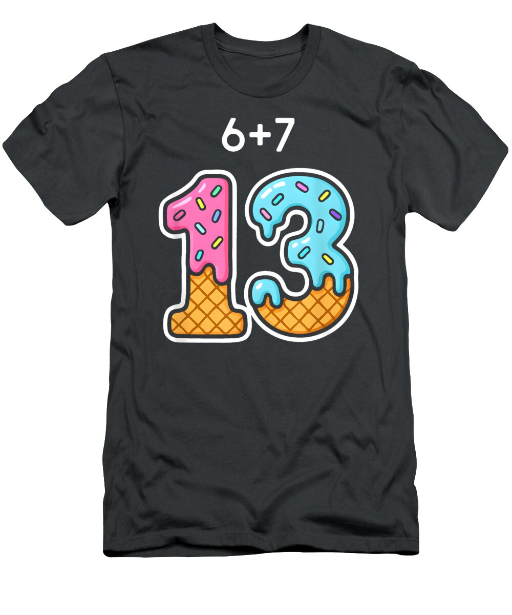 Playful Ice Cream Math Art Caden Khadijah T-Shirt