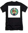 Plumber Arms Crossed Circle Cartoon Aloysius Patrimonio T-Shirt