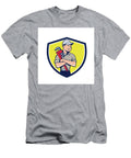 Plumber Arms Crossed Crest Cartoon Aloysius Patrimonio T-Shirt