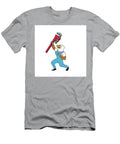 Plumber Eagle Standing Pipe Wrench Cartoon Aloysius Patrimonio T-Shirt