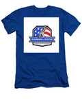 Plumber Hand Pipe Wrench USA Flag Crest Retro Aloysius Patrimonio T-Shirt