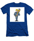 Plumber Holding Wrench Isolated Cartoon Aloysius Patrimonio T-Shirt