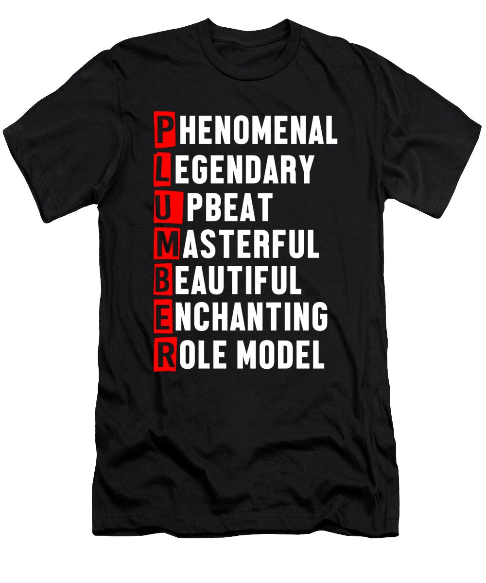 Plumber Plumbing Job Profession Craft Tools Gift Thomas Larch T-Shirt