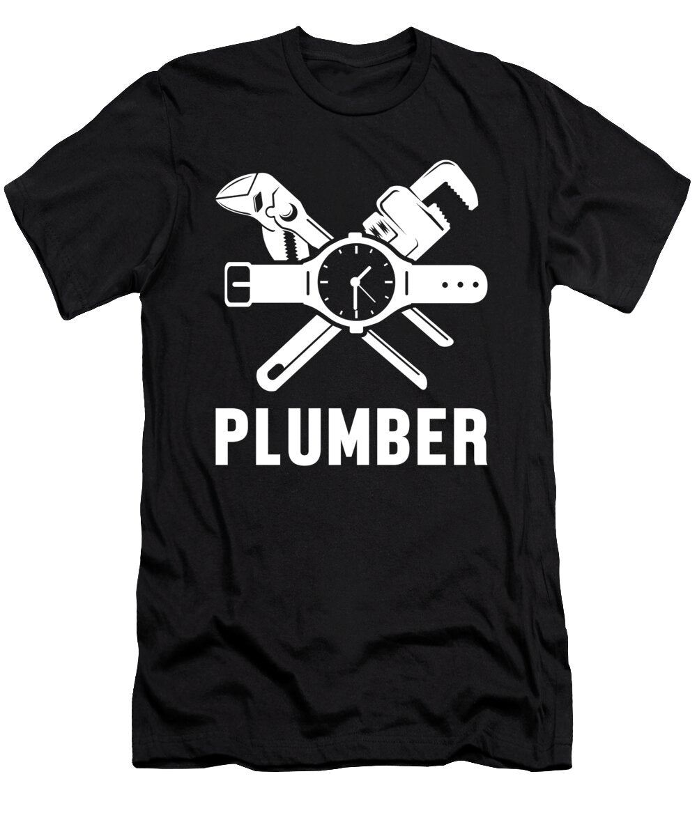 Plumber Plumbing Profession Craft Job Tool Gift Thomas Larch T-Shirt