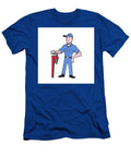 Plumber Standing Pipe Wrench Cartoon Aloysius Patrimonio T-Shirt