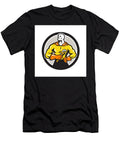 Plumber Superhero Monkey Wrench Circle Retro Aloysius Patrimonio T-Shirt