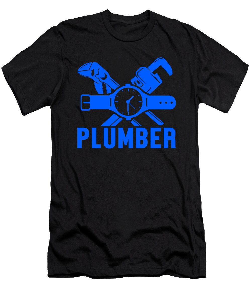 Plumber Tools Tool Plumbing Pipe Craft Job Gift Thomas Larch T-Shirt