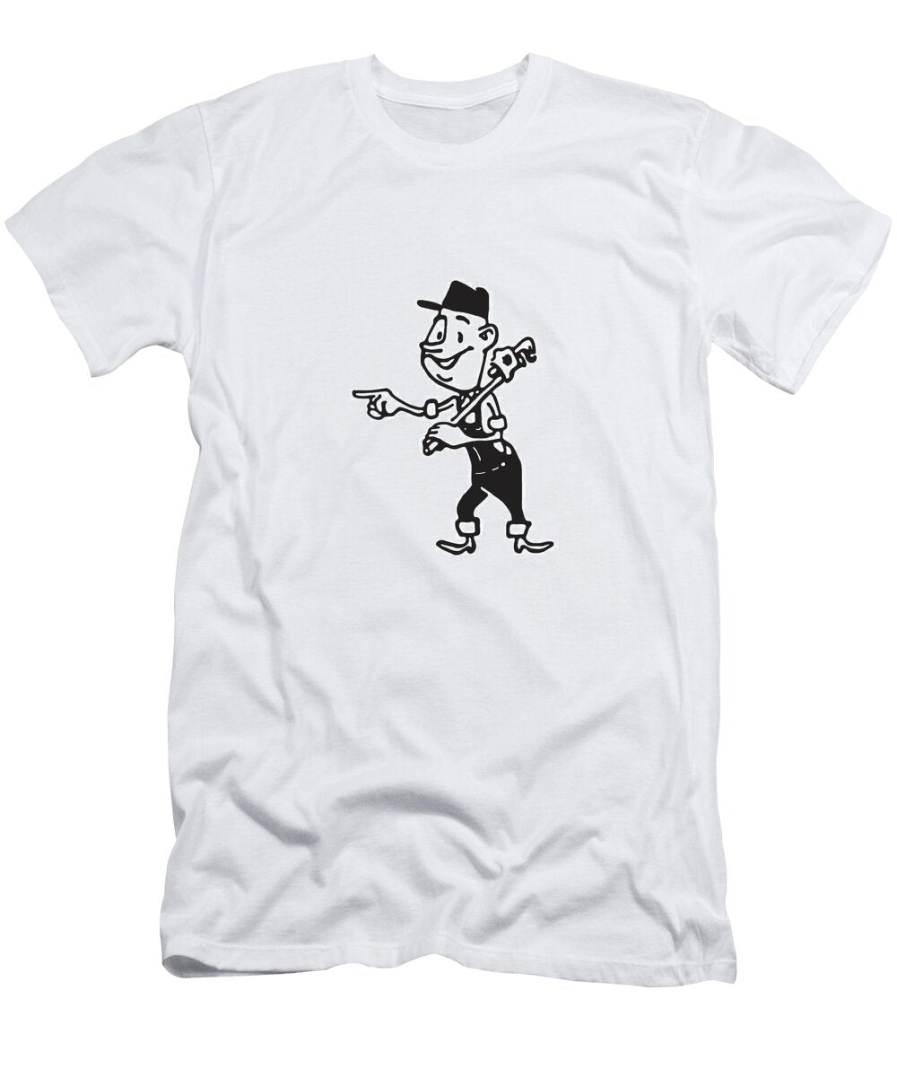 Plumber with Wrench Csa Images T-Shirt