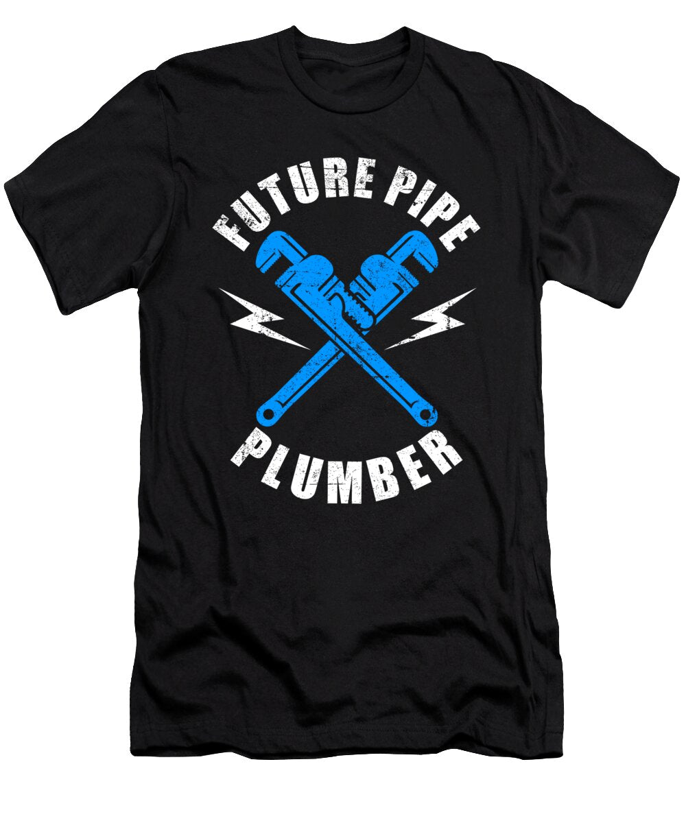 Plumbing Pipefitter Pipes Pipefitting Future Pipe Florian Dold Art T-Shirt