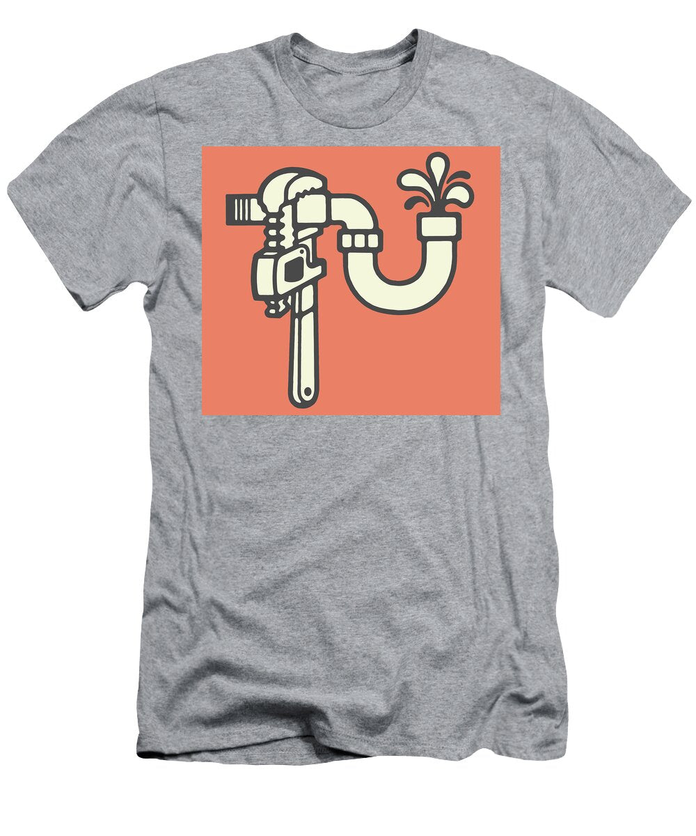 Plumbing Wrench and Leak Csa Images T-Shirt