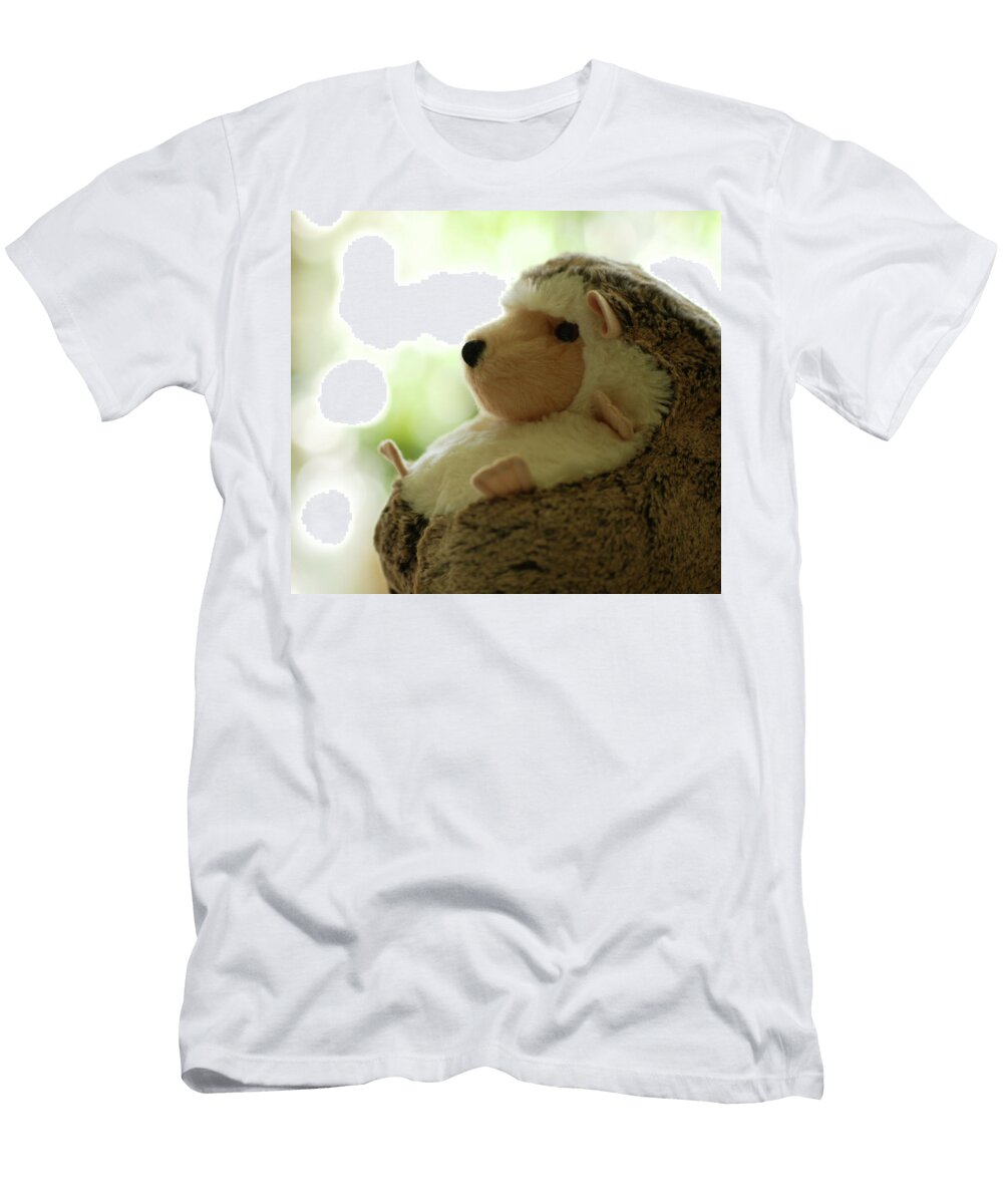 Plush Toy Hedgehog Profile Closeup Scott Johnson T-Shirt