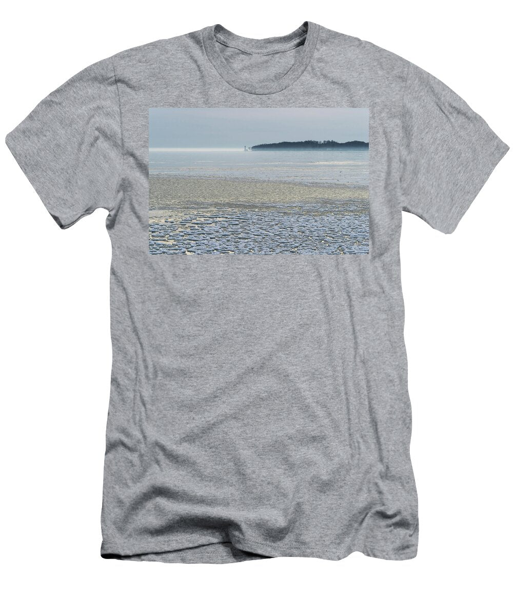 Point Abino Light Tower and Cool Pancake Ice Georgia Mizuleva T-Shirt