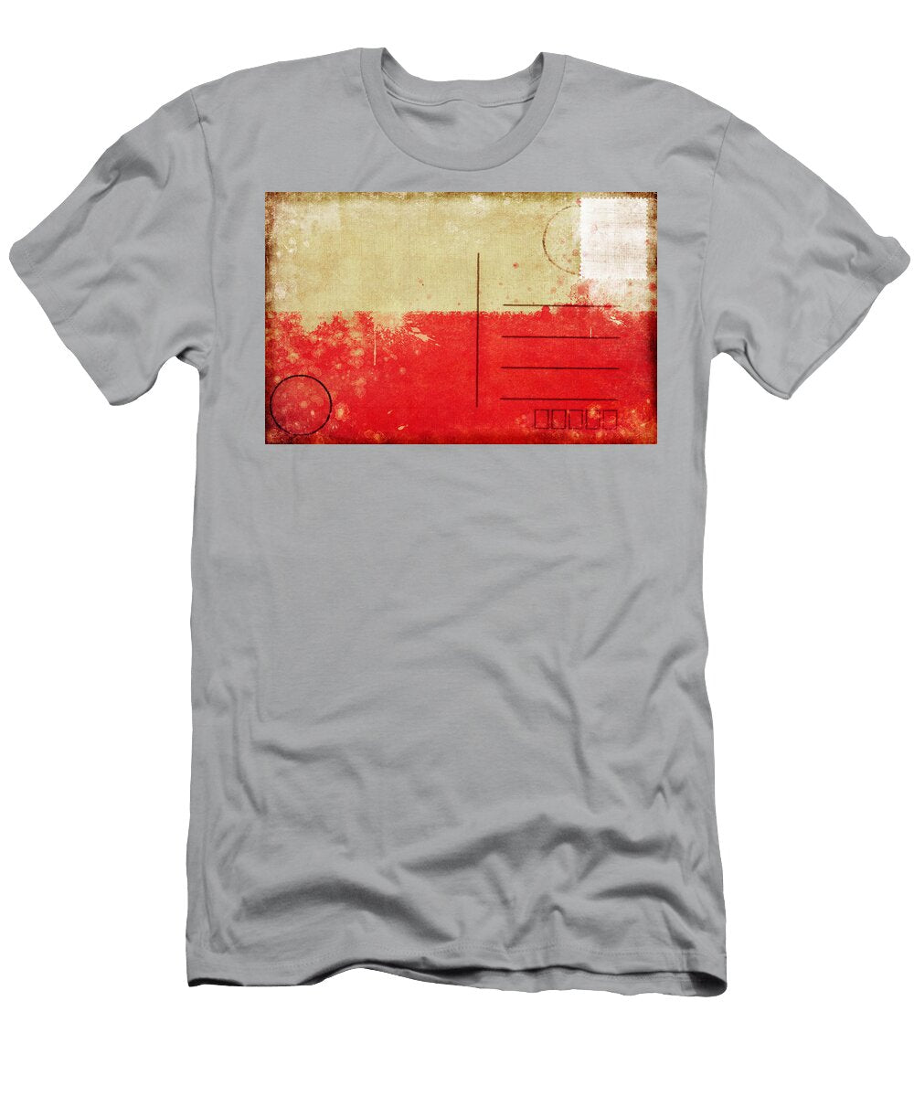 Poland Flag Postcard Seisiri Silapasuwanchai T-Shirt