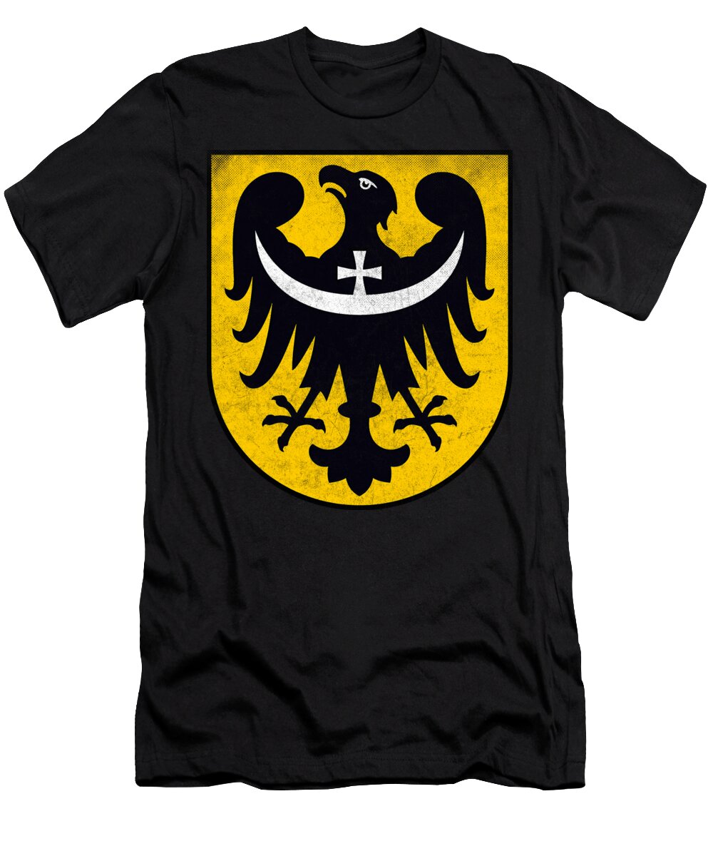 Poland Lower Silesian Voivodeship Faded Style Douxie Grimo T-Shirt
