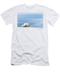 Polar Bear Crouching on the Frozen Snow of Svalbard Jane Rix T-Shirt